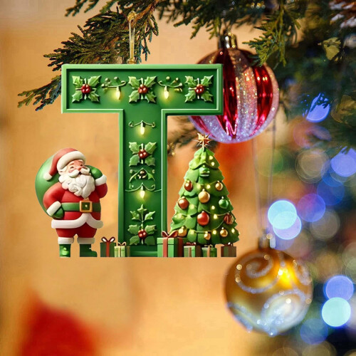 Personalized Tree Pendant with 26-Letter Alphabet 2