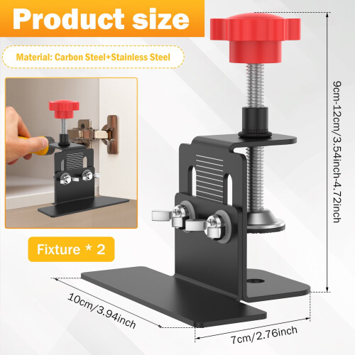 Carbon Steel Cabinet Hardware Jig 2 Sets Rust Resistant 2