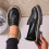 Γυναικεία Loafers από PU δέρμα με στρογγυλή μύτη, χοντρή σόλα, μέγεθος US8.5 4
