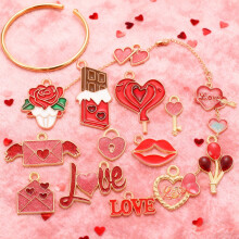 Alloy Pendant Charms for DIY Jewelry Making 16 Pieces