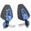 Aluminum Bar End Rearview Mirrors 7/8 inch 360 Adjustable 8