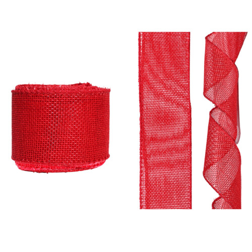 Decorative Ribbon Imitation Burlap Texture 3M Roll