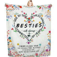 Friendship Blanket for BFFs – Soft Cotton Throw 150x200cm