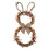 Easter Bunny Spring Wreath 40cm Vine with Bunny Ears and 1