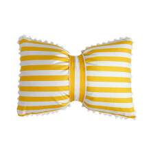 Velvet Lumbar Pillow with Polka Dots 18x12 Inch