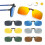 Polarized Clip-on Sunglasses Metal Frame Unisex Ice Blue 1