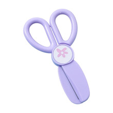 Safe Scissors Plastic Rounded Tip Ergonomic Handle 1 Pair