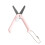 Morandi Mini Scissors Retractable Folding Lantana Pink 1