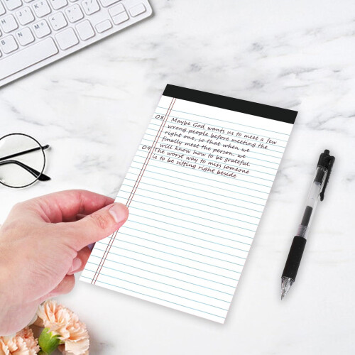 A4 tearable notebook horizontal lined 4-pack 100 pages
