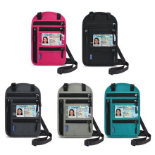 Passport Holder Wallet with Neck Stash Pouch