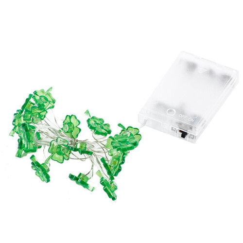 St. Patrick's Day LED-lampor inomhus 2M 20LED batteritimer 1