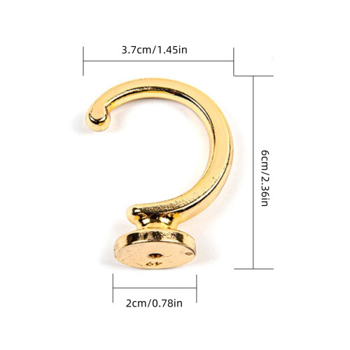 Clear Curtain Tie Backs Alloy Wall-Mounted Holdbacks 2 PCS 2
