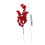Kerstkransaccent met rode bessenclip van hars (1 stuk) 3