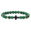 Pulseira de contas de ônix e olho de tigre, joia religiosa para 3