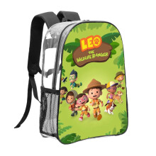 Wildlife Ranger Pattern Transparent Backpack Lightweight