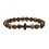 Pulseira de contas de ônix e olho de tigre, joia religiosa para 4