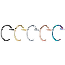 Lip Nose Rings Neutral Punk Style Clip-on Body Jewelry Set