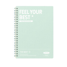B5 Coil Notebook Unruled Thick Paper Colorful Plastic Cover
