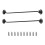 Hook and Eye Lock for Barn Door 12 Inches Black 2 Pack 1
