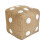 Dice Design Footstool Cube – Soft Comfortable Shoe Stool 1
