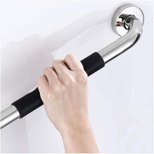 Stainless Steel Shower Grab Bar Non-Slip Soft Grip 1 Pack