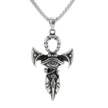 Men's Egyptian Eye of Horus Pendant Necklace Stainless Steel