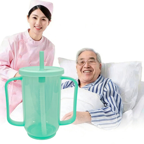 防洒 Nursing 杯 老年人产后卧床适用 绿红双色