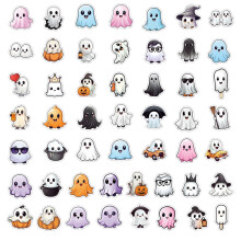 Zonao Ghost Stickers PVC Waterproof 50 pcs