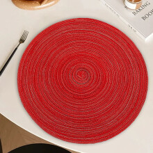 Round placemats 15 inch washable non-slip table mats