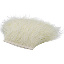 Feather Fringe Trim Natural Fluffy 2M