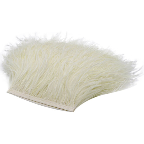 Feather Fringe Trim Natural Fluffy 2M
