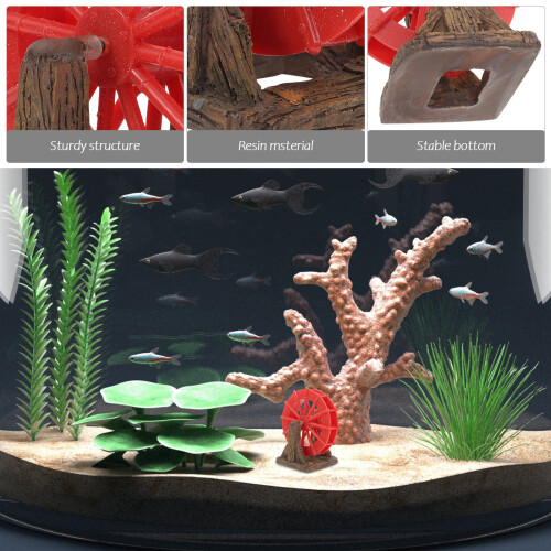 鱼缸景观装饰 realistic 水车式增氧器 1件 2