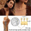 Layered Halsband Lås 18K Guld Silver Separator 6