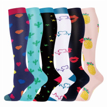 Women's Compression Socks Knee-High 6 Pairs S/M