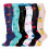 Women's Compression Socks Knee-High 6 Pairs S/M 1