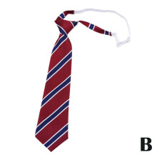 Stripe Necktie Free-Tie for Students Boys and Girls L3G5