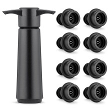 Wine Saver Vacuum Pump with 6 Food-Grade Silicone Stoppers