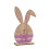 Wood Rabbit Easter Sign Purple Tiered Tray Decor 1