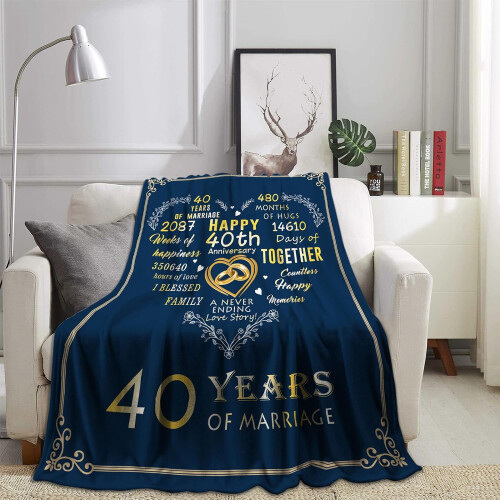 Couverture jetée pour anniversaire de perle 50x60 pouces 2