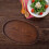 Plateau de service ovale en bois marron (1 pièce) 8