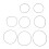 Rubber Drive Belt Square 1.2mm 105-150mm 5