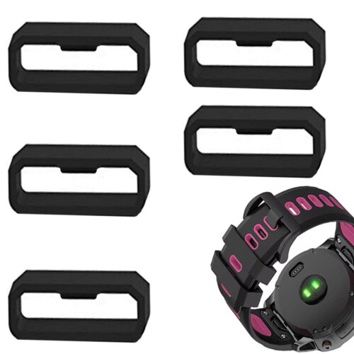 Silicone Watch Band Holder Retainer Loop Strap Rubber Ring-22MM 1