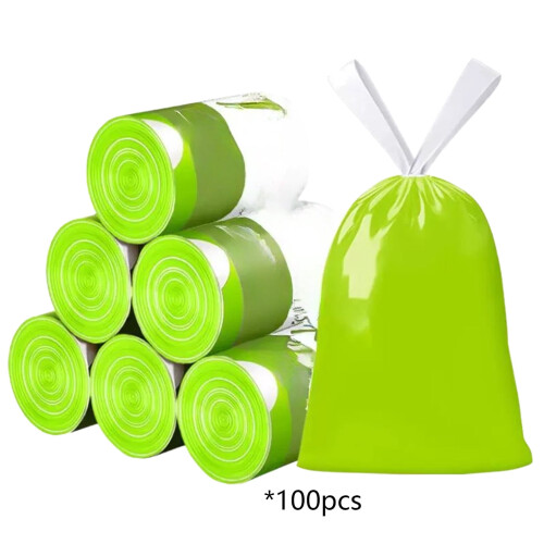 Small Trash Bags with Drawstring 17.72x17.72 Inch 100 Count