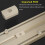 Tringle à rideaux double rail robuste blanche 130 cm 4