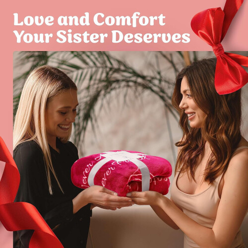 Sister Gift Blanket Silver 65x50 Inches 1