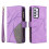 Purple PU Leather Folio Case for Samsung Galaxy A33 5G with 2