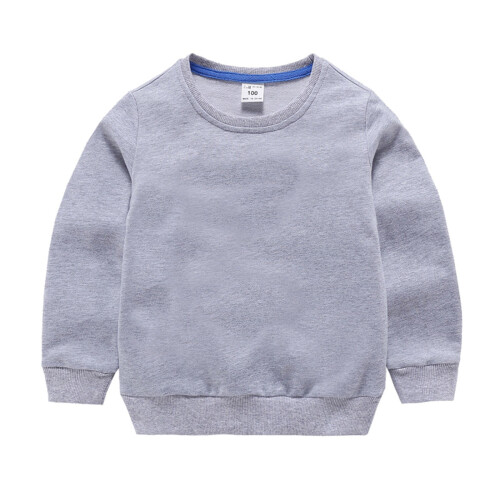 Baby fleece sweatshirt solid loose warm top