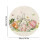 Sets de table ronds Lapin de Pâques, style champêtre, 38 cm 2