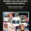Câmera digital infantil com lente HD, 32 GB de armazenamento, zoom de 16x e tela de 2,4 polegadas. 6