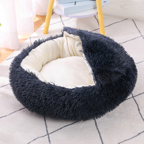 Cuccia per gatti semi-chiusa, calda e accogliente, con base antiscivolo. 1
